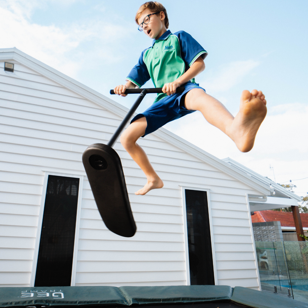 Trampoline and Indoor Trick Scooter