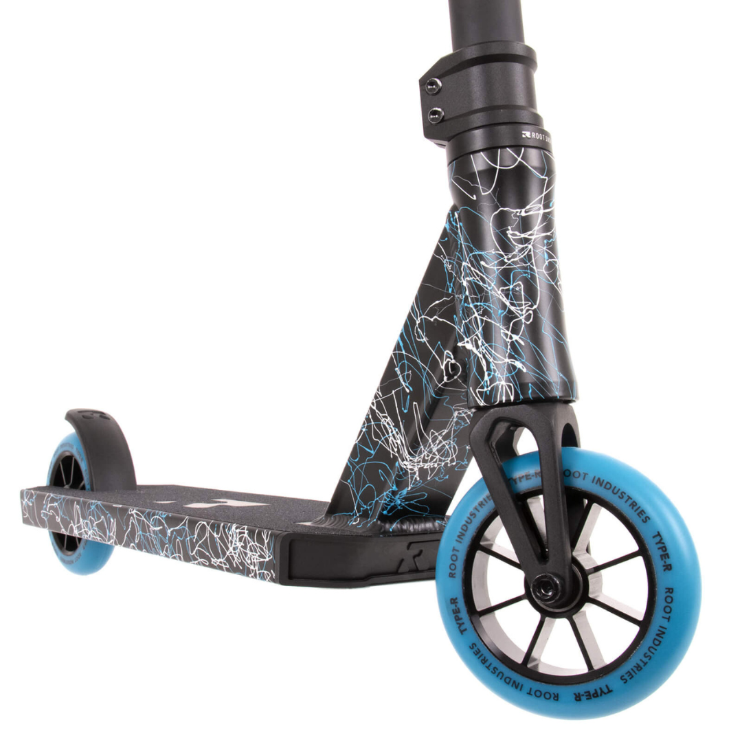 ROOT INDUSTRIES Type R Scooter Blue Splatter Mini Version