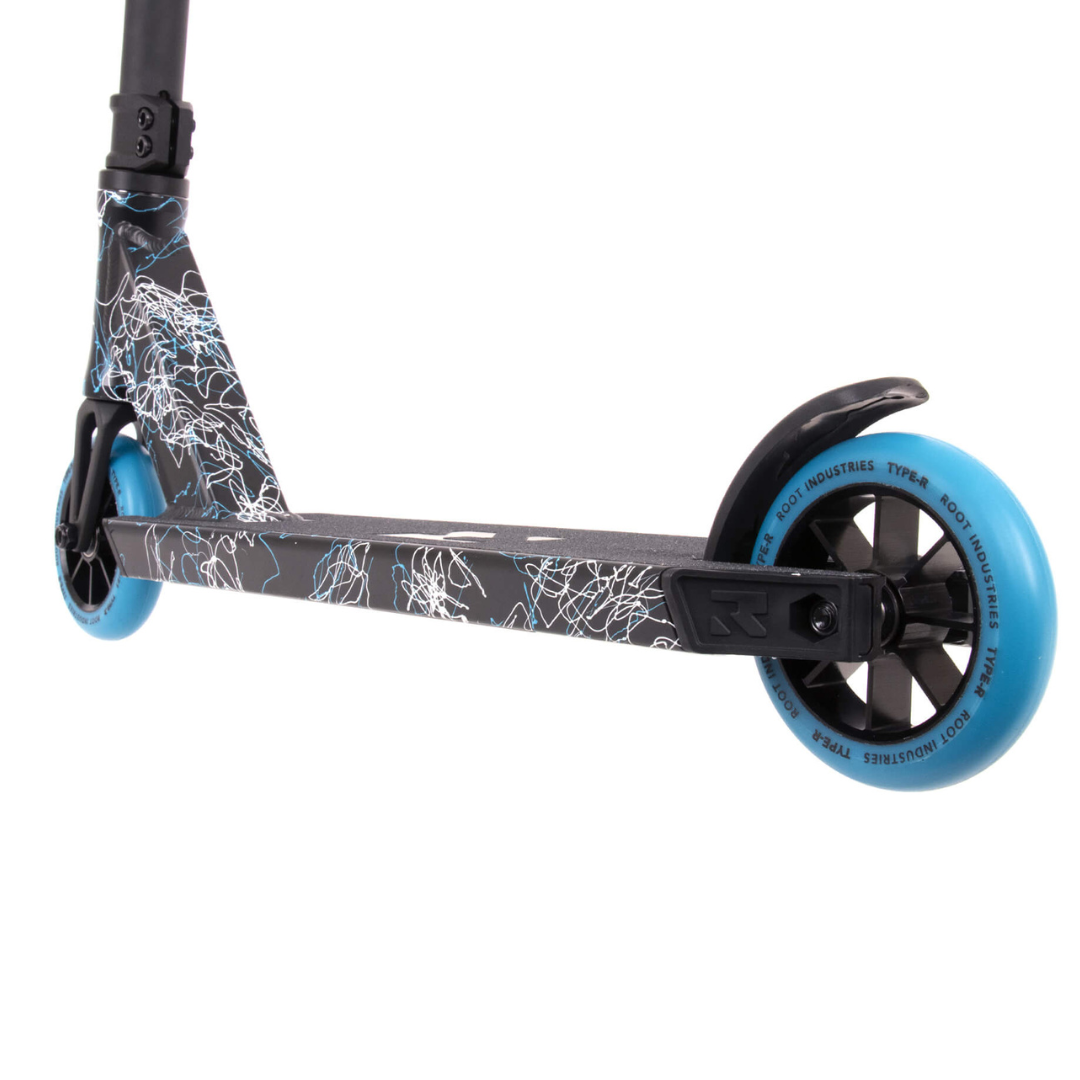 ROOT INDUSTRIES Type R Scooter Blue Splatter Mini Version