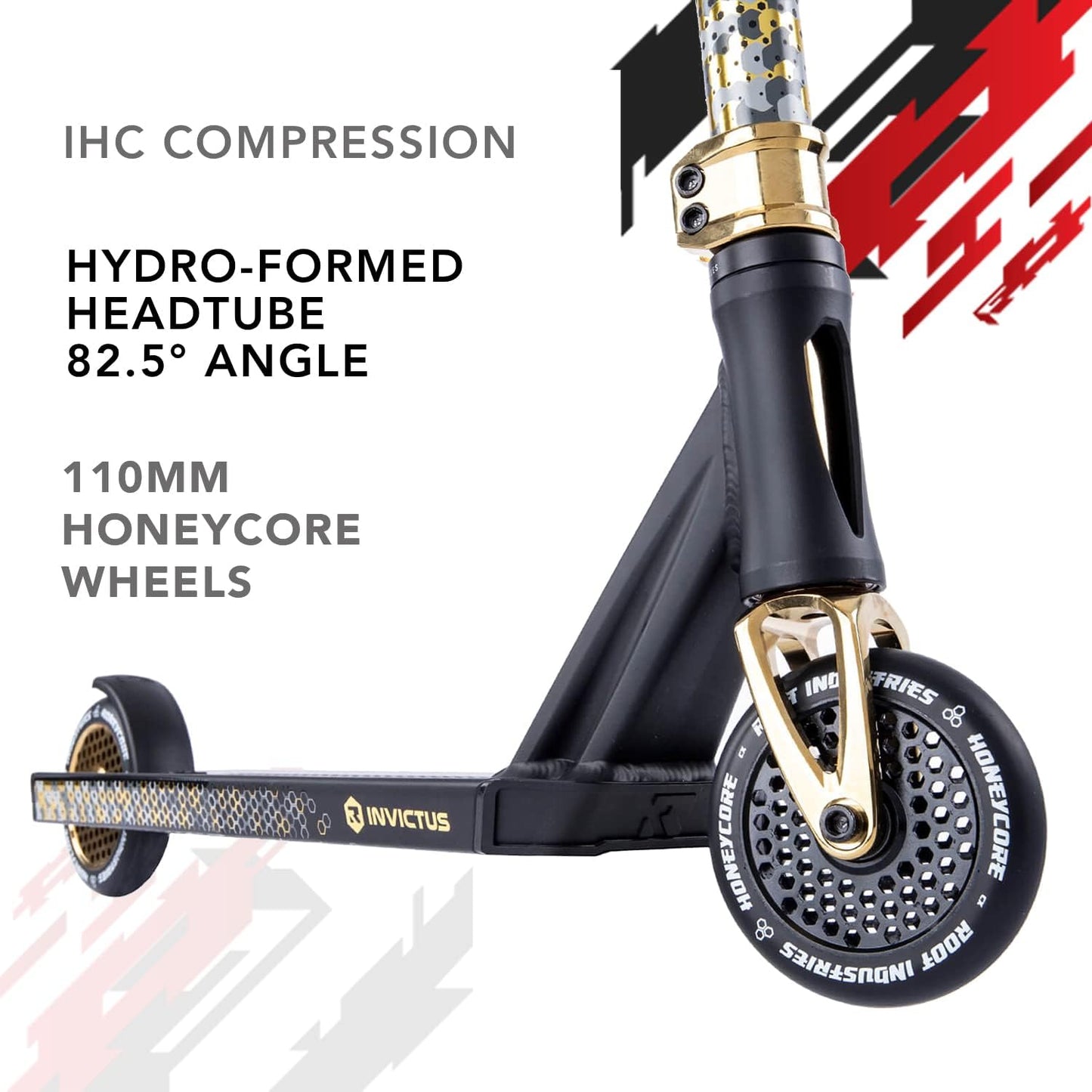 ROOT INDUSTRIES Invictus 2 Pro Scooter Black/Gold Rush