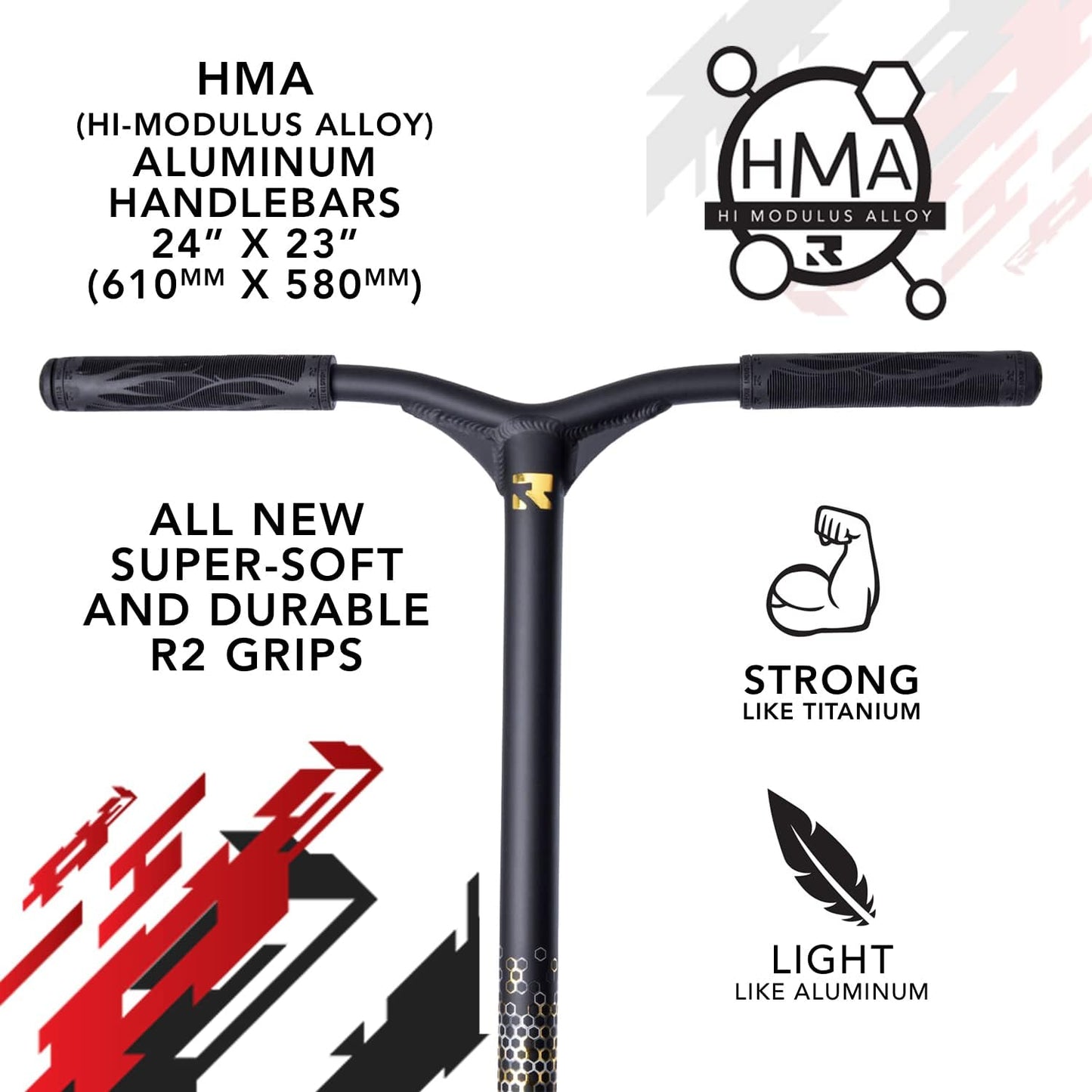 ROOT INDUSTRIES Invictus 2 Pro Scooter Black/Gold Rush