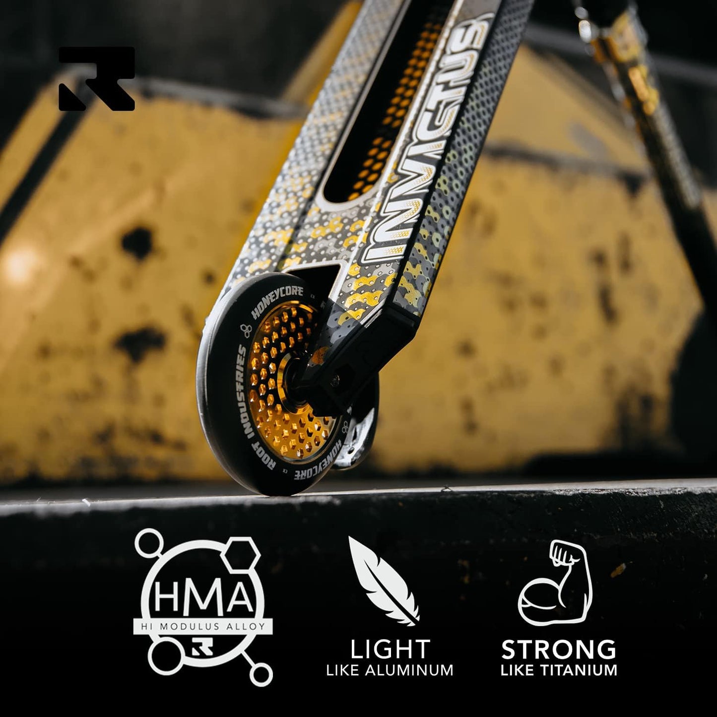 ROOT INDUSTRIES Invictus 2 Pro Scooter Black/Gold Rush