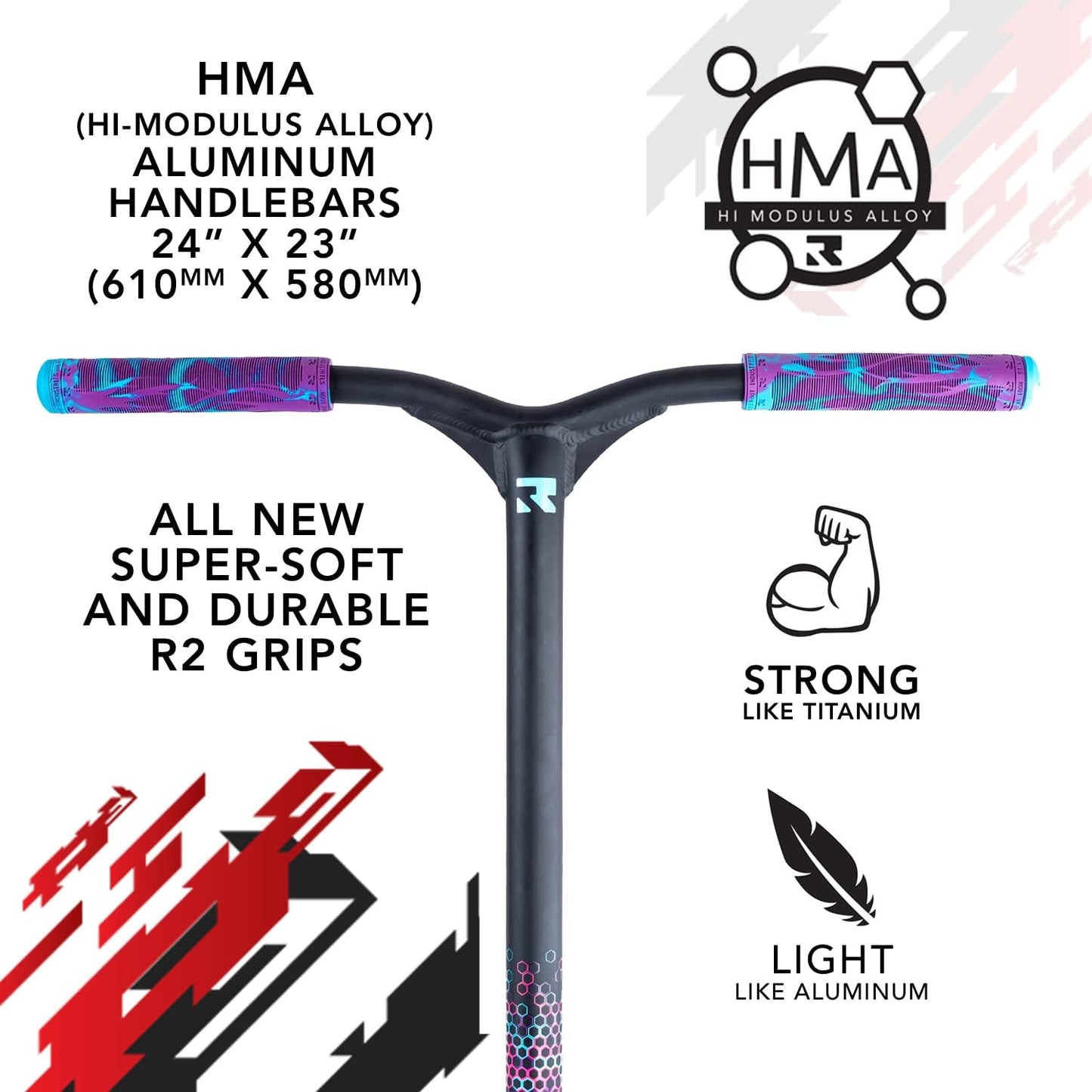 Invictus v2 Scooter - Teal/Purple