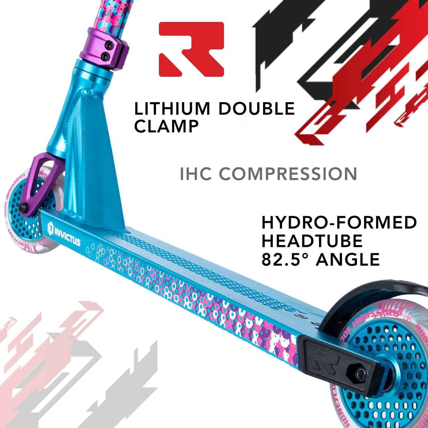Invictus v2 Scooter - Teal/Purple