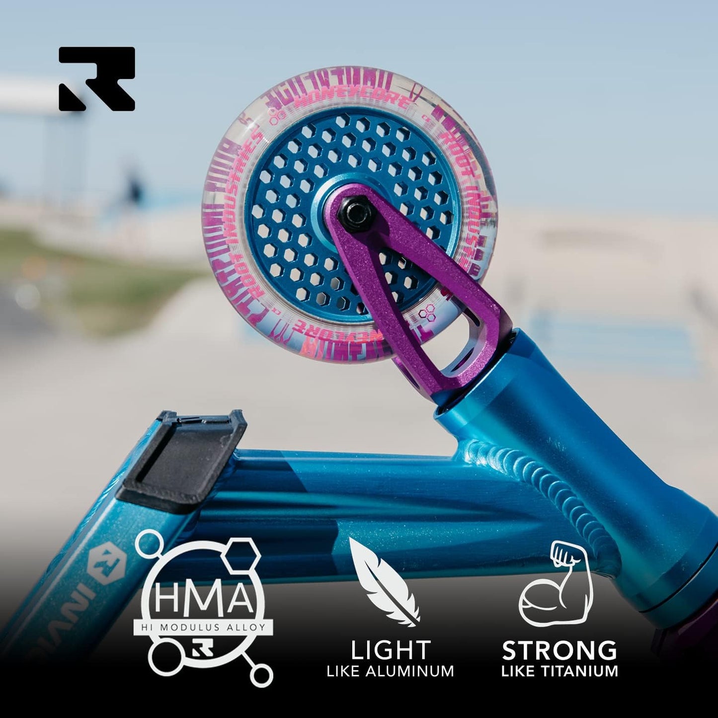 Invictus v2 Scooter - Teal/Purple