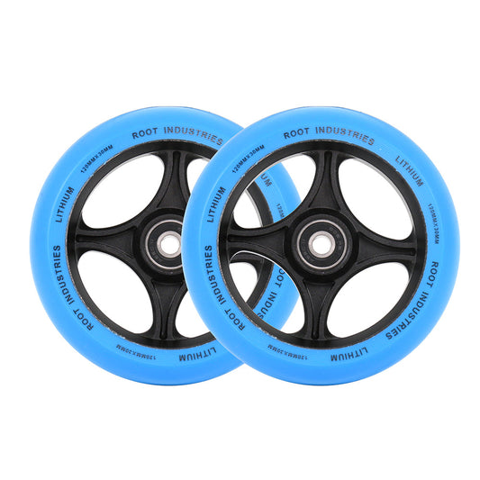 Lithium 120mm x 30mm Wheels - Blue