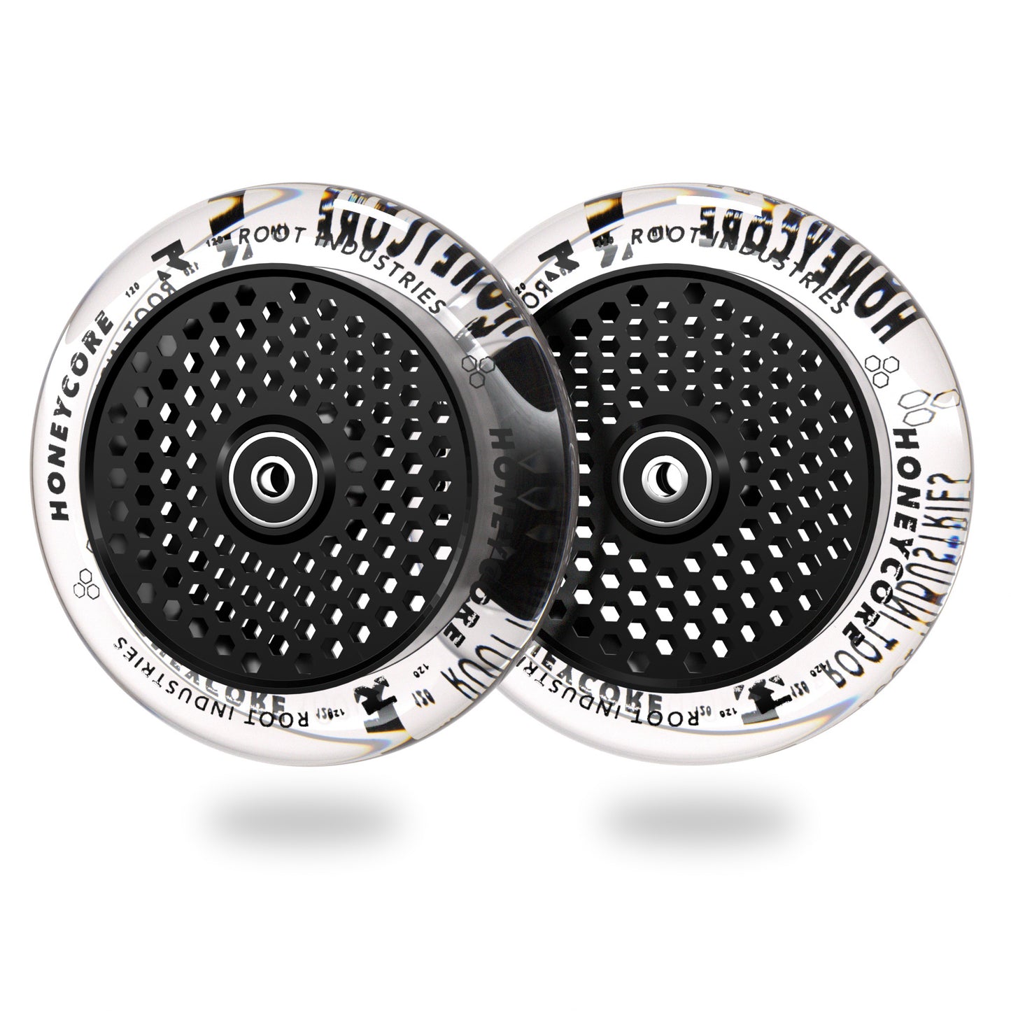 HoneyCore 120mm Wheels - Clear/Black