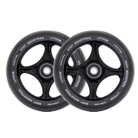 Lithium 120mm x 30mm Wheels - Black