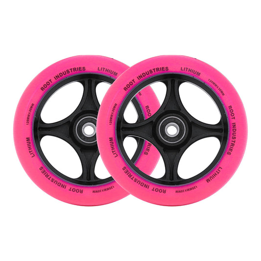 Lithium 120mm x 30mm Wheels - Pink