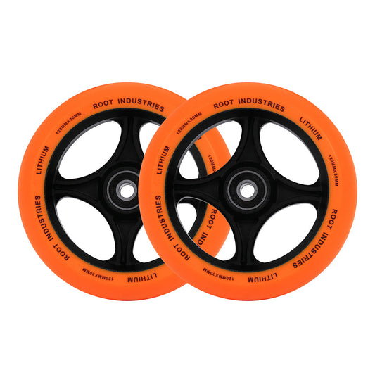 Lithium 120mm x 30mm Wheels - Orange