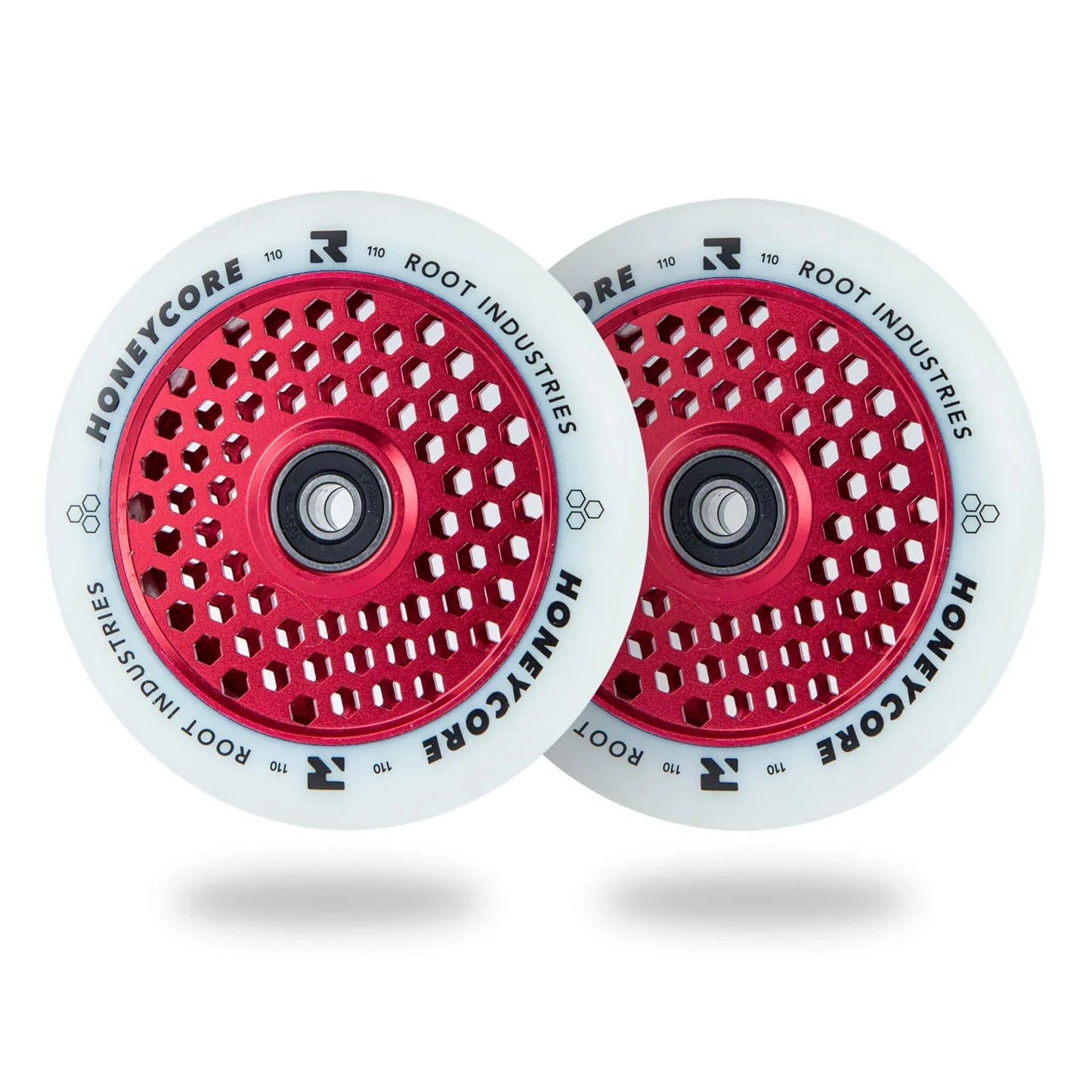 HoneyCore 110mm Wheels - White/Red