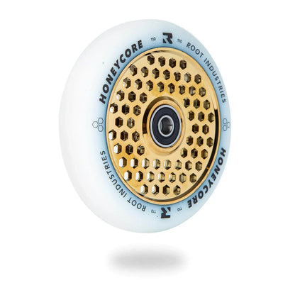 HoneyCore 110mm Wheels - White/Gold Rush