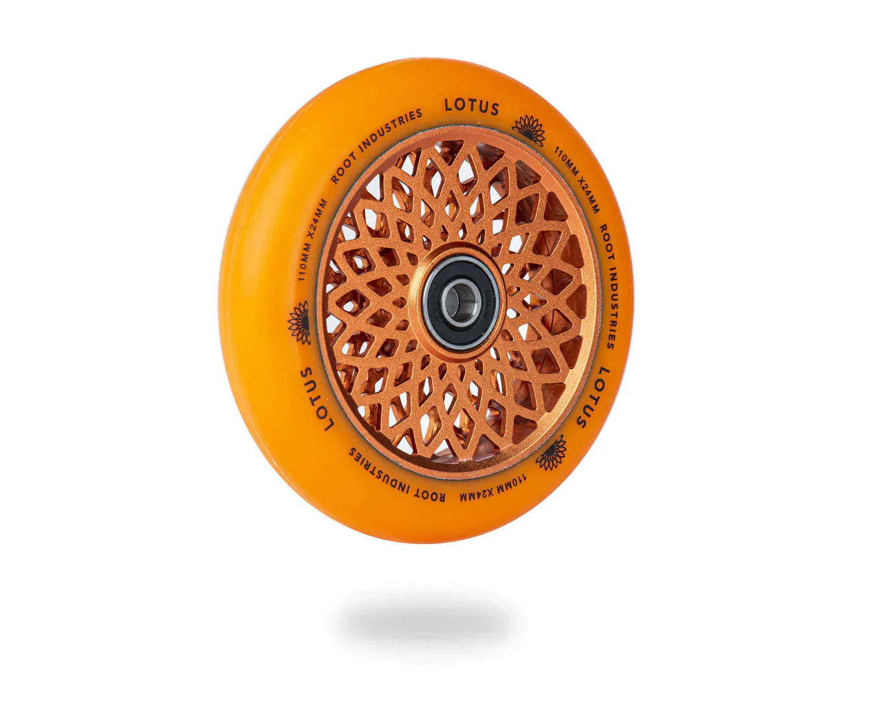 Lotus 110mm Wheels - Orange/Orange