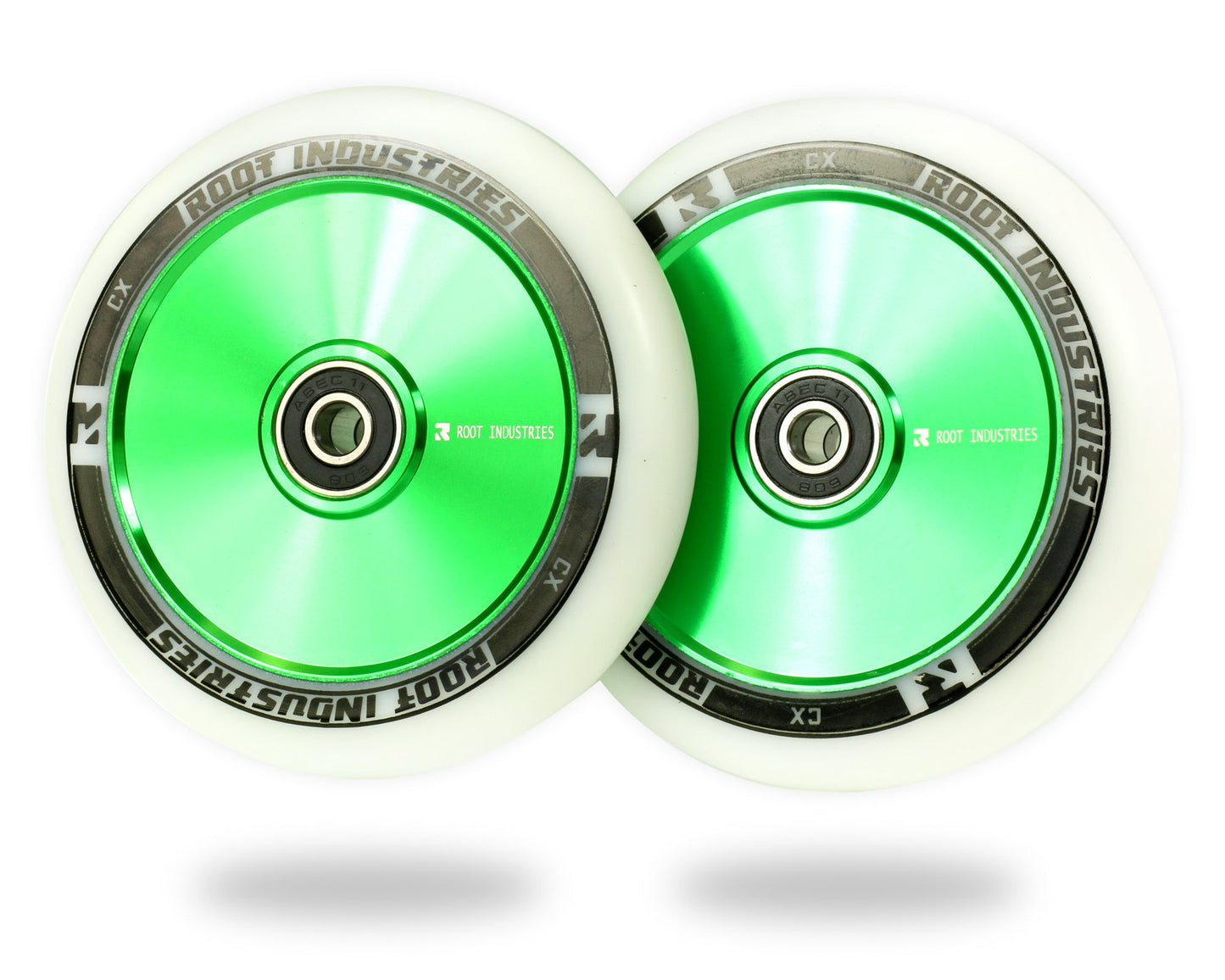 AIR 110mm Wheels - White/Green