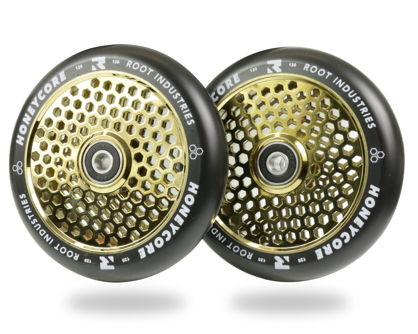 HoneyCore 120mm Wheels - Black/Gold Rush