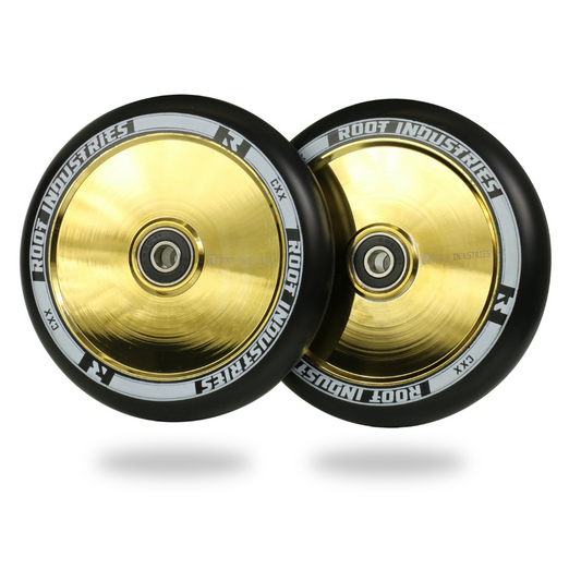 AIR 120mm Wheels - Black/Gold Rush