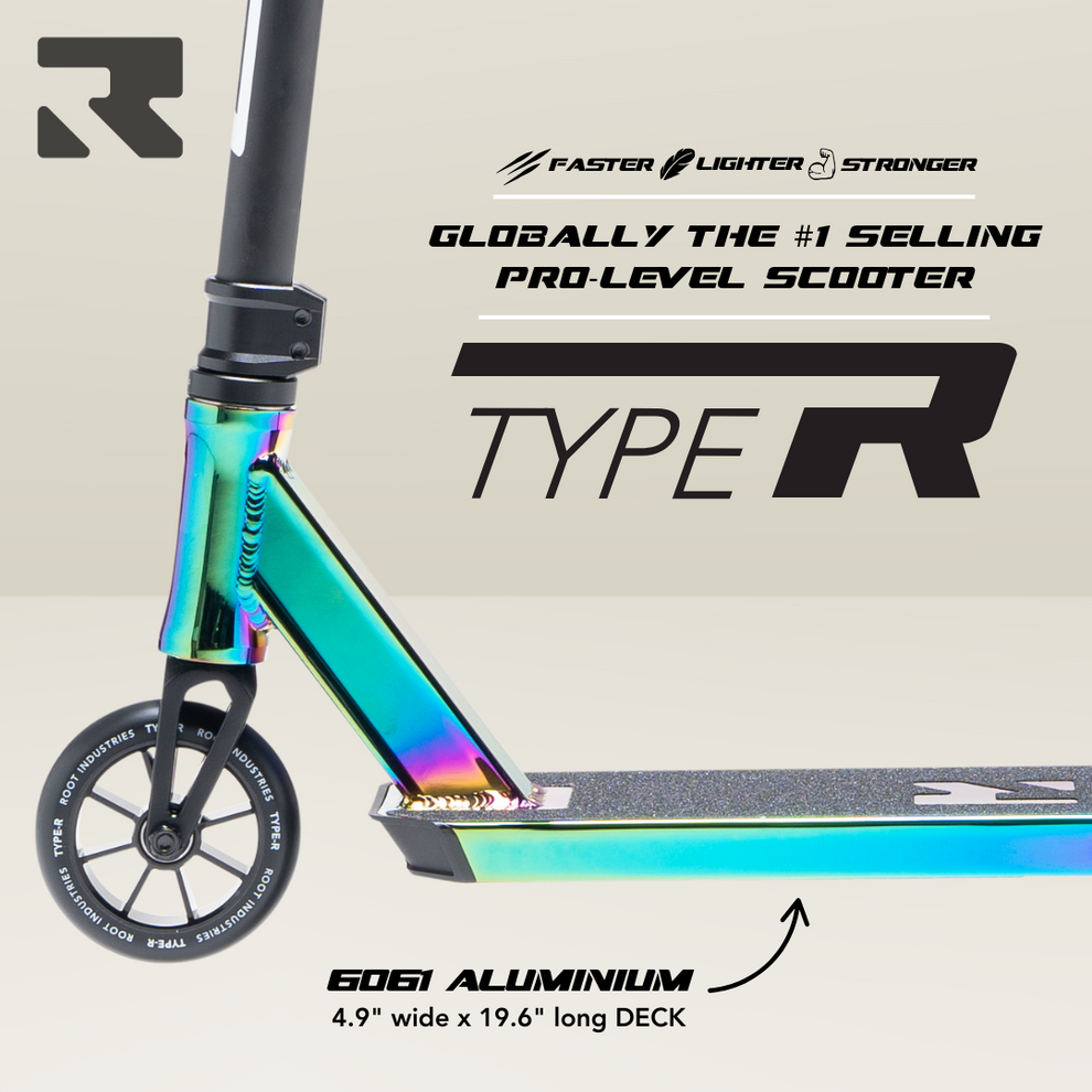 Type R Ranbow Scooter Root Industries Type R Pro Scooter - Rocket Fuel