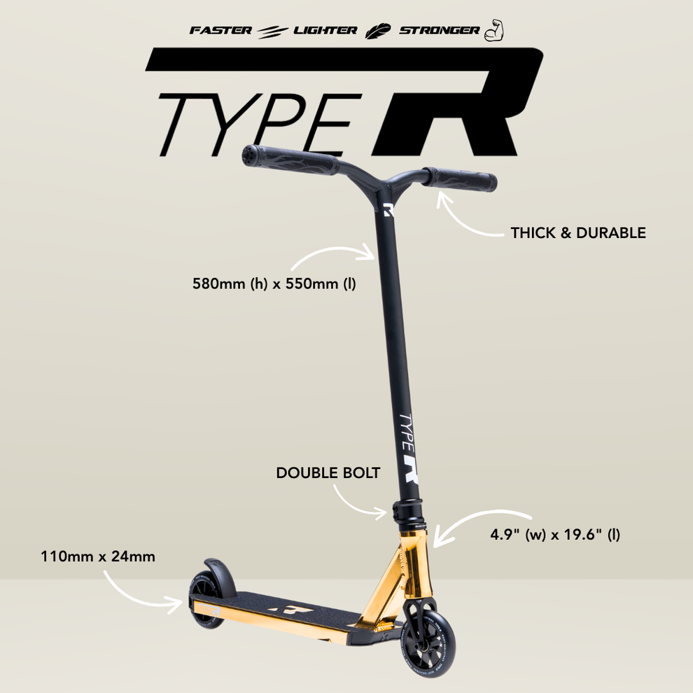 Root Industries Type R Pro Scooter - Gold Rush
