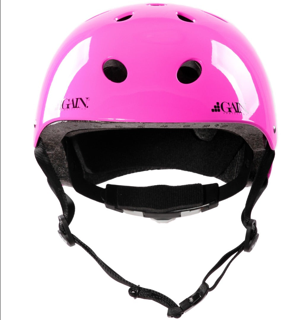 GAIN PROTECTION Kids Helmet with size adjuster dial Hot Pink