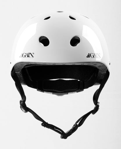 GAIN PROTECTION Kids Helmet with size adjuster dial Gloss White