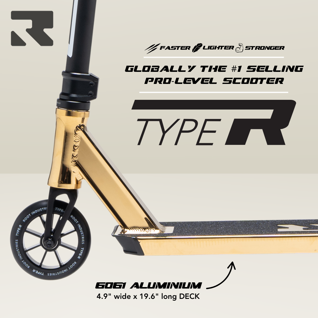 Type R Pro Scooter - Gold Rush