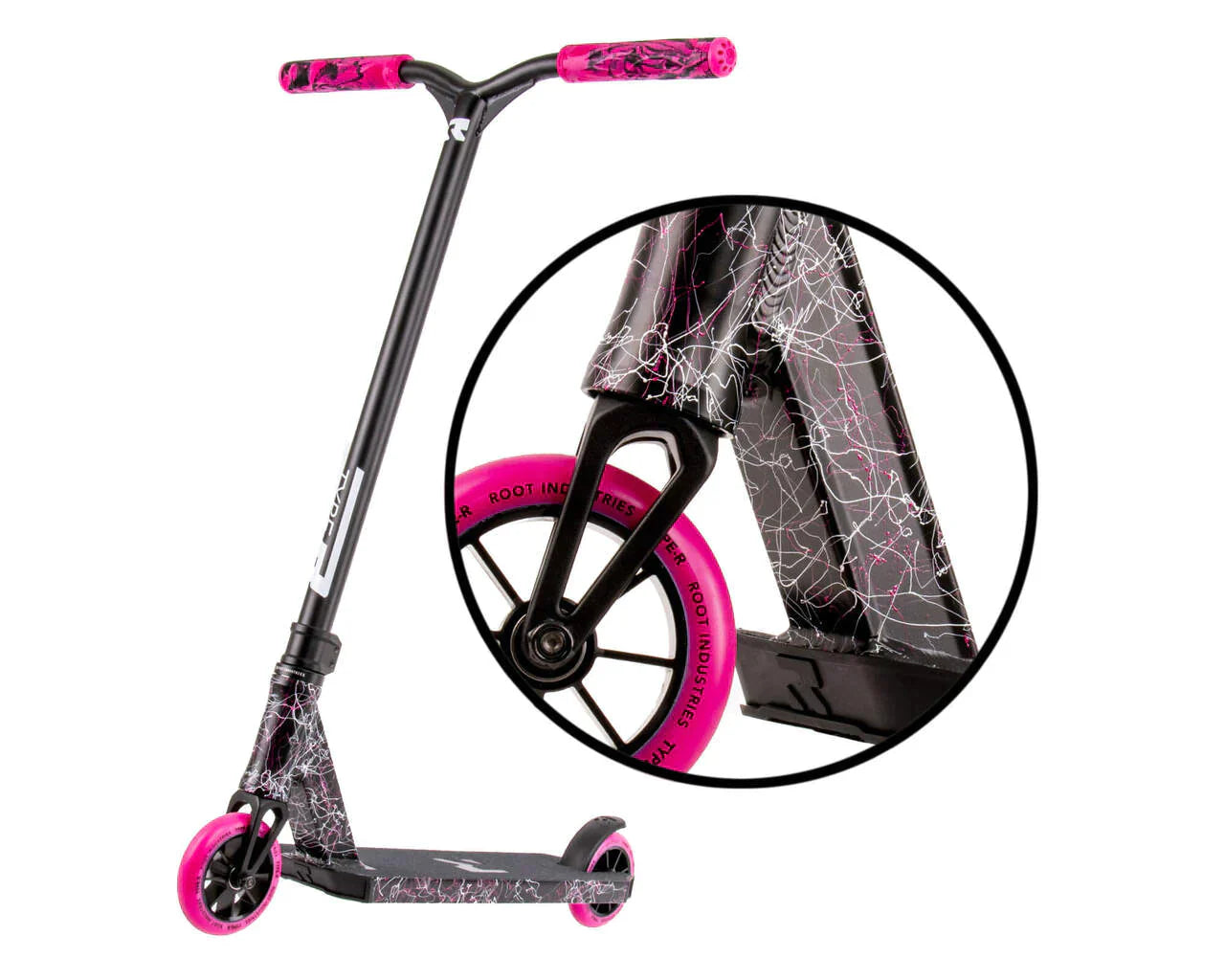 Type R Pro Scooter - Pink Splatter