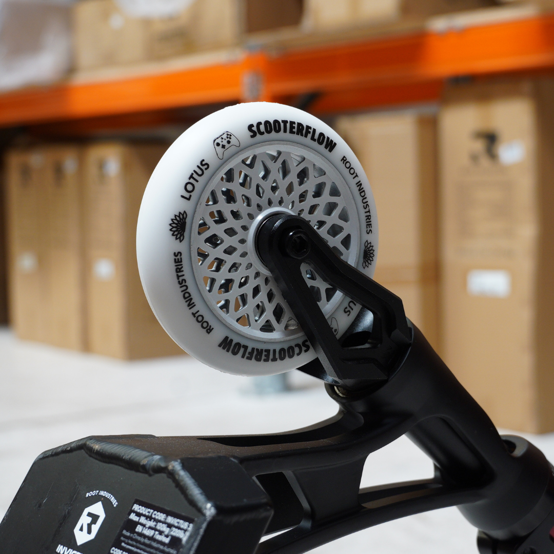 Root Industries x ScooterFlow - 110mm Limited Edition Lotus Wheels - White/White