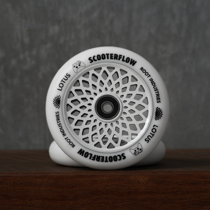 Root Industries x ScooterFlow - 110mm Limited Edition Lotus Wheels - White/White