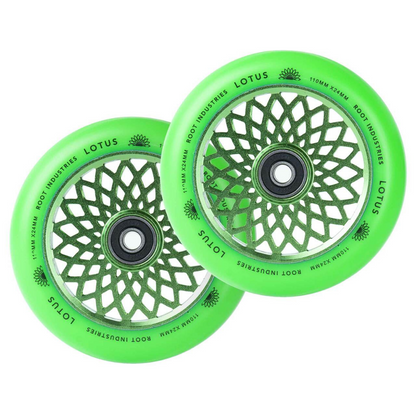 Lotus 110mm Wheels - Green/Green