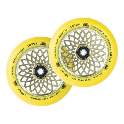 Lotus 110mm Wheels - Yellow/Gold