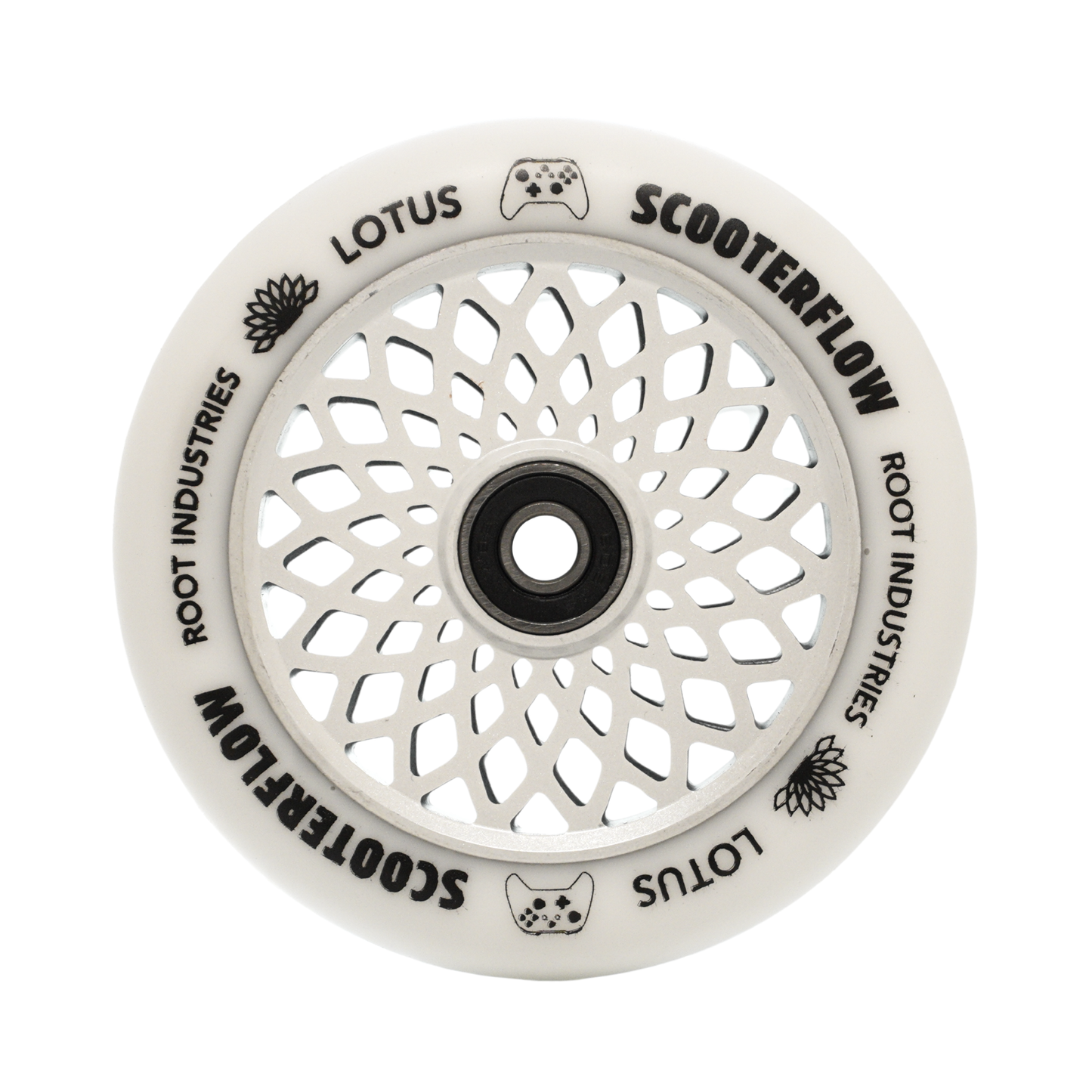 Root Industries x ScooterFlow - 110mm Limited Edition Lotus Wheels - White/White