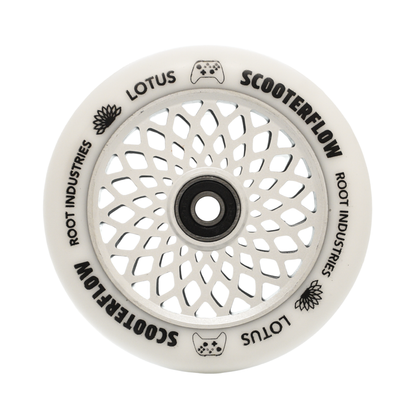 Root Industries x ScooterFlow - 110mm Limited Edition Lotus Wheels - White/White